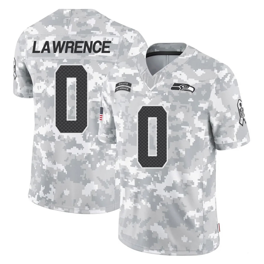S.Seahawks #0 DeMarcus Lawrence Player Arctic Camo Limited Salute To Service Home Game ROCER Stitched Jerseys