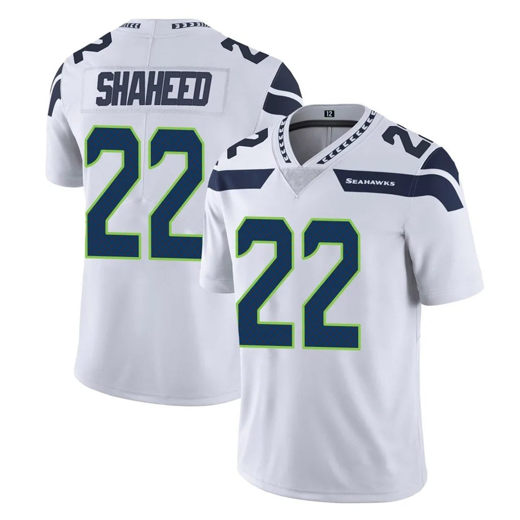 S.Seahawks #22 Rashid Shaheed Player White Limited Vapor Untouchable Home Game ROCER Stitched Jerseys