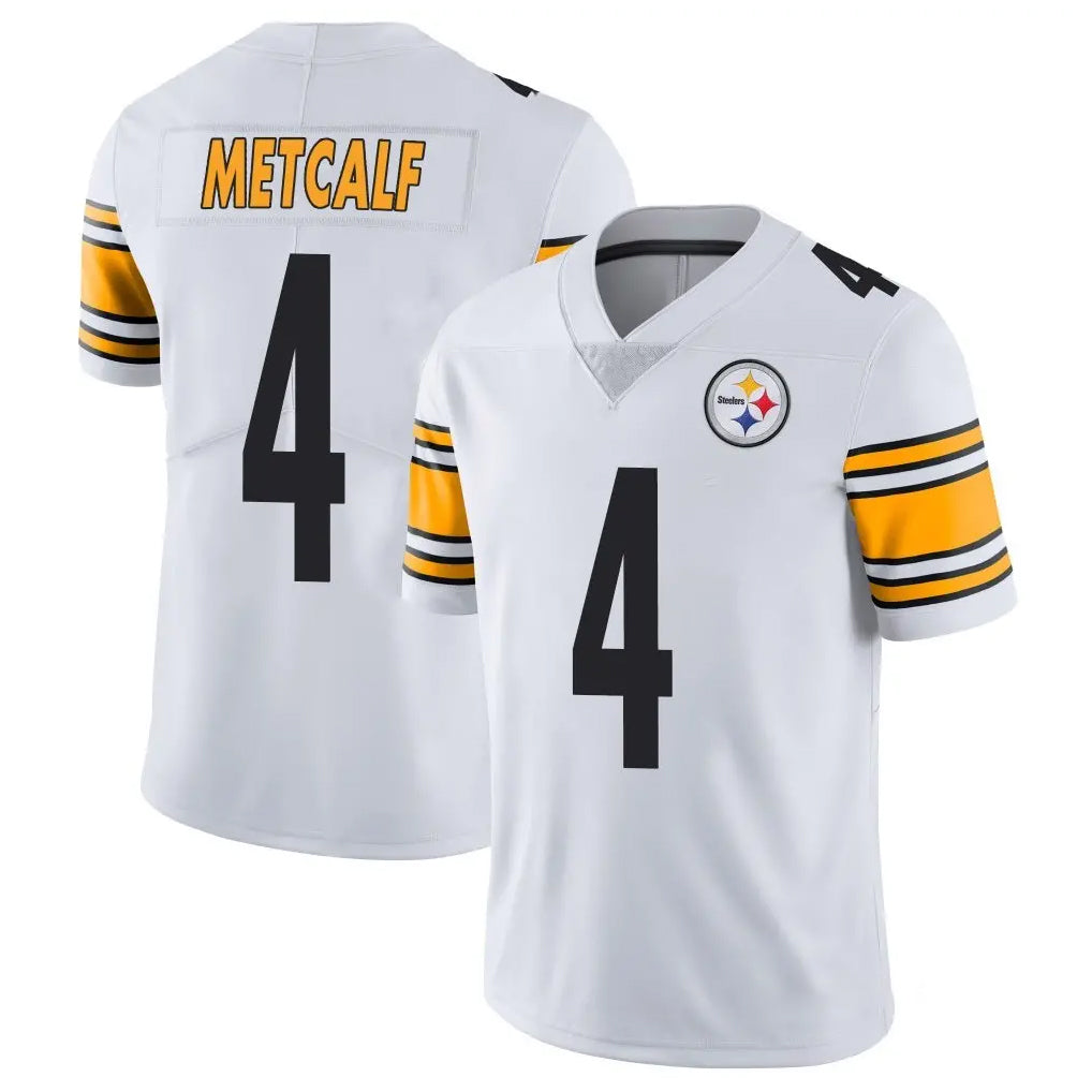 P.Steelers #4 DK Metcalf Player White Limited Vapor Untouchable Home Game ROCER Stitched Jerseys