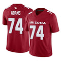 A.Cardinals #74 Isaiah Adams Player Cardinal Vapor F.U.S.E. Limited Home Game ROCER Stitched Jerseys