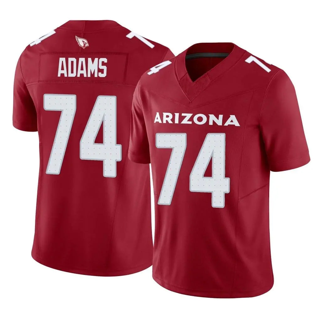 A.Cardinals #74 Isaiah Adams Player Cardinal Vapor F.U.S.E. Limited Home Game ROCER Stitched Jerseys