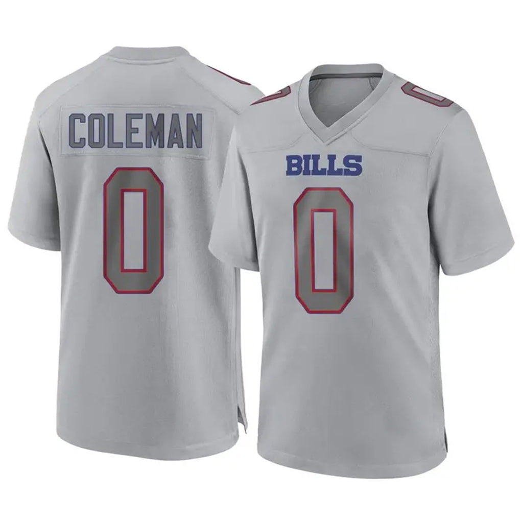 B.Bills #0 Keon Coleman Player Gray Home Game ROCER Stitched Jerseys