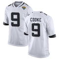 J.Jaguars #9 Logan Cooke Player White Home Game ROCER Stitched Jerseys
