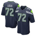 S.Seahawks #72 Abraham Lucas Player Navy Home Game ROCER Stitched Jerseys