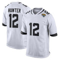 J.Jaguars #12 Travis Hunter Player White Home Game ROCER Stitched Jerseys