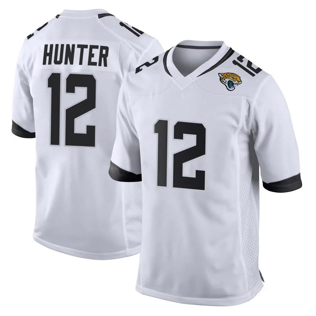 J.Jaguars #12 Travis Hunter Player White Home Game ROCER Stitched Jerseys