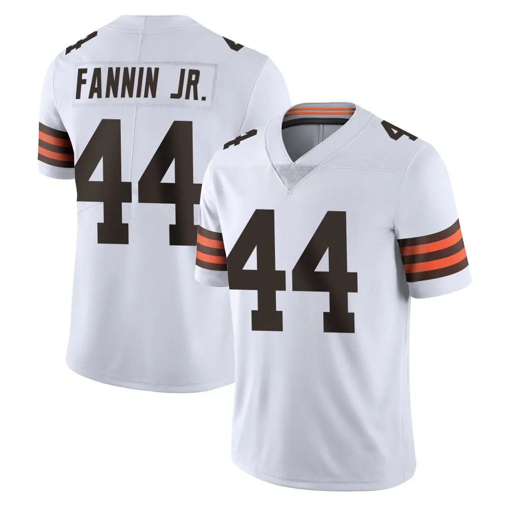 C.Browns #44 Harold Fannin Jr. Player White Vapor Untouchable Limited Home Game ROCER Stitched Jerseys