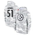 P.Steelers #51 Nick Herbig Player Arctic Camo Limited Salute to Service Pullover Hoodies Game ROCER Stitched Jerseys
