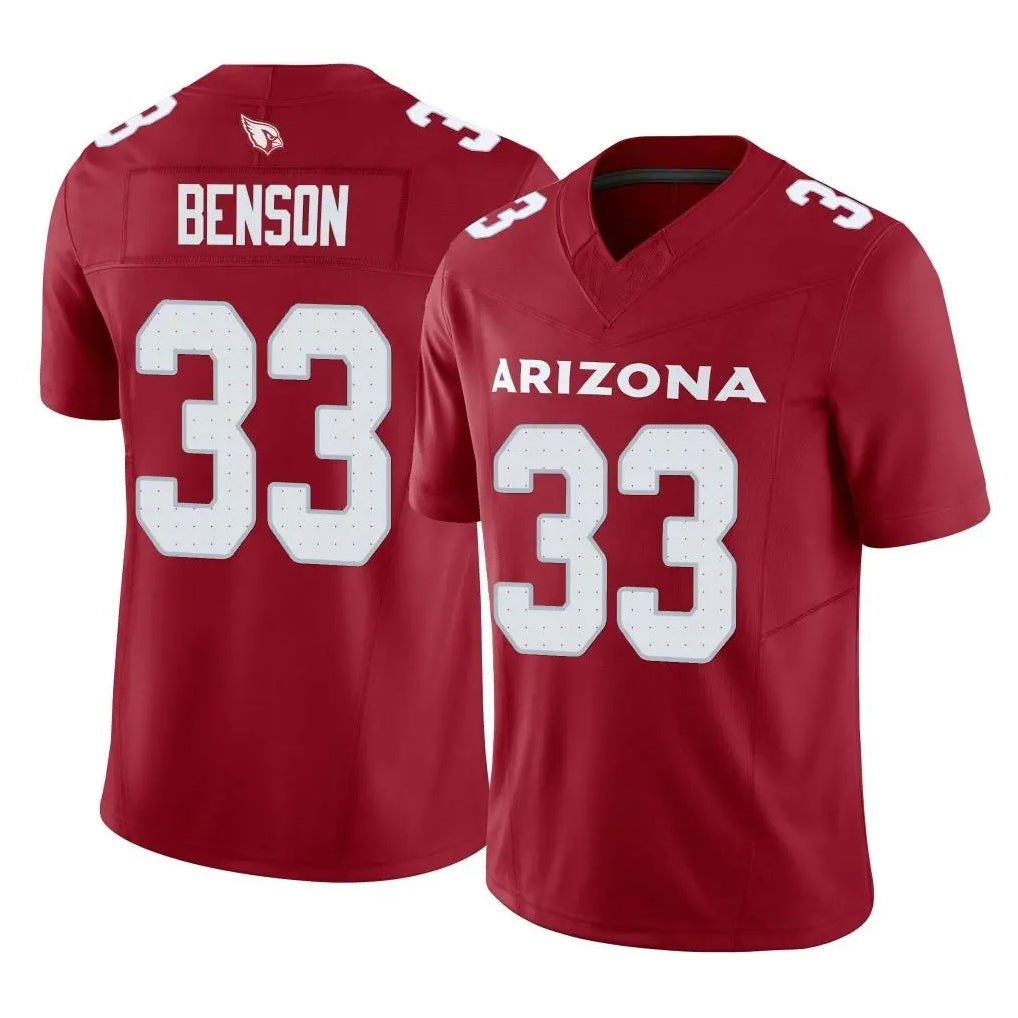 A.Cardinals #33 Trey Benson Player Cardinal Vapor F.U.S.E. Limited Home Game ROCER Stitched Jerseys