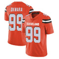 C.Browns #99 Julian Okwara Player Orange Alternate Vapor Untouchable Limited Home Game ROCER Stitched Jerseys