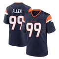 D.Broncos #99 Zach Allen Player Navy Home Game ROCER Stitched Jerseys