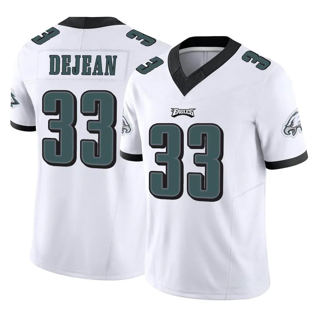 P.Eagles #33 Cooper DeJean Player White Limited Vapor F.U.S.E. Home Game ROCER Stitched Jerseys