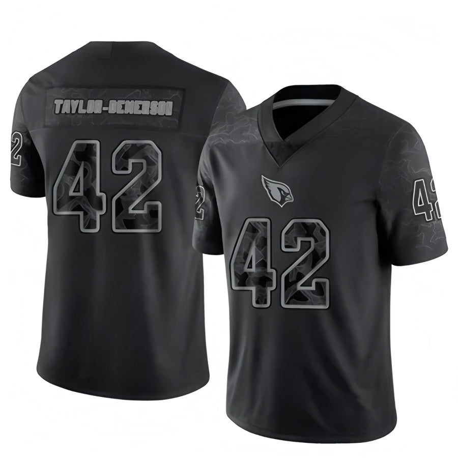 A.Cardinals #42 Dadrion Taylor-Demerson Player Black RFLCTV Limited ROCER Stitched Jerseys