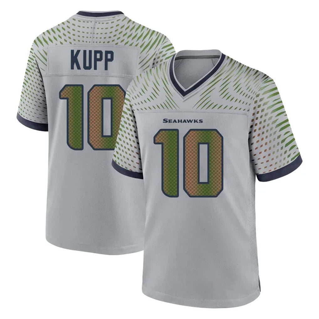 S.Seahawks #10 Cooper Kupp Player Grey 2025 Rivalries Collection Home Game ROCER Stitched Jerseys