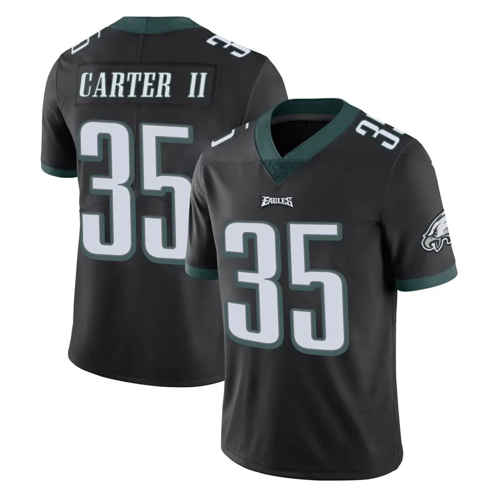 P.Eagles #35 Michael Carter II Player Black Limited Vapor Untouchable Home Game ROCER Stitched Jerseys