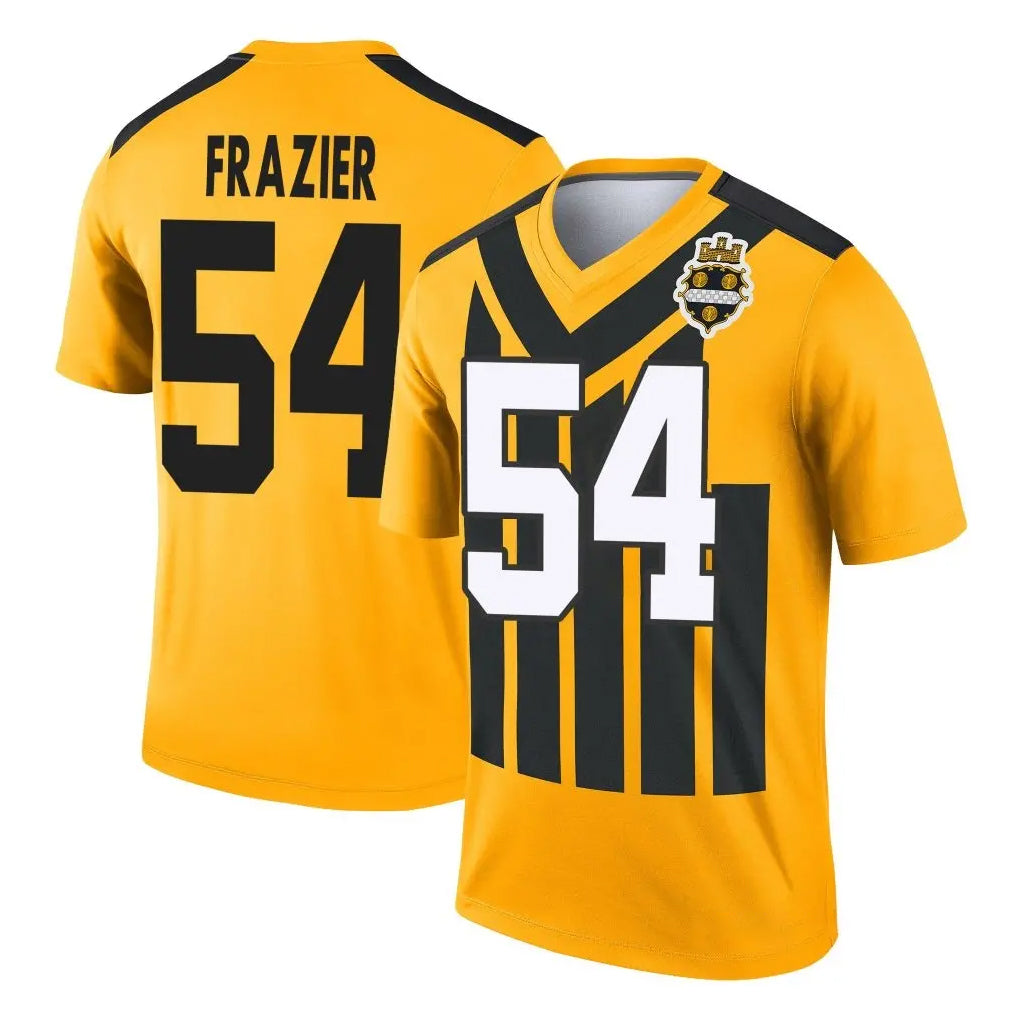 P.Steelers #54 Zach Frazier Player Gold Legend Limited 1933 Throwback Performance Home Game ROCER Stitched Jerseys