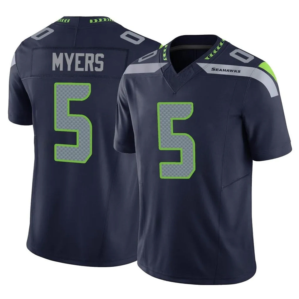 S.Seahawks #5 Jason Myers Player Navy Limited Vapor F.U.S.E. Home Game ROCER Stitched Jerseys
