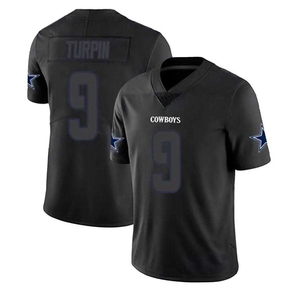 D.Cowboys #9 KaVontae Turpin Player Black Impact Limited Home Game ROCER Stitched Jerseys