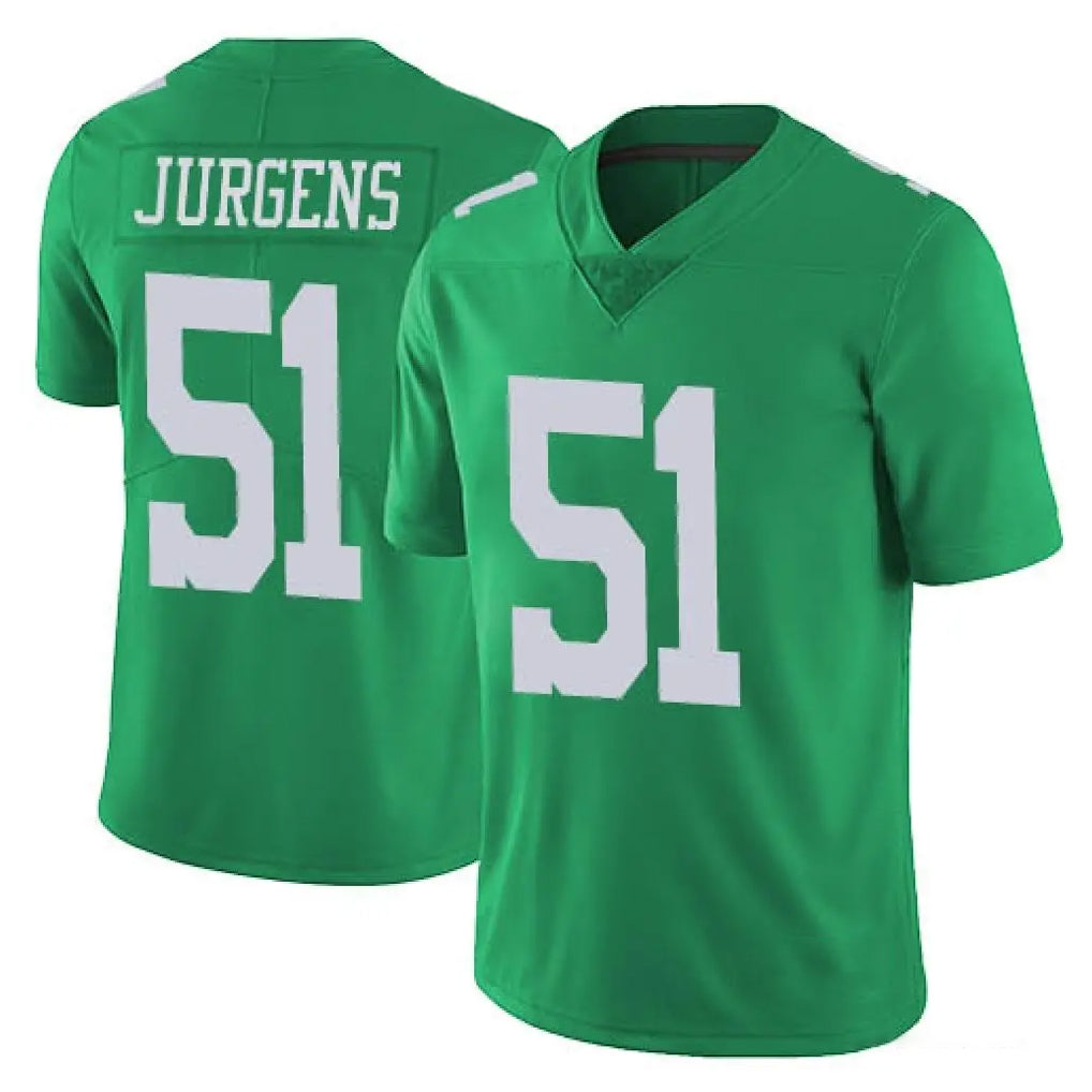 P.Eagles #51 Cam Jurgens Player Green Limited Vapor Untouchable Home Game ROCER Stitched Jerseys