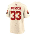 A.Cardinals #33 Trey Benson Player Cream Rivalries Collection Game ROCER Stitched Jerseys