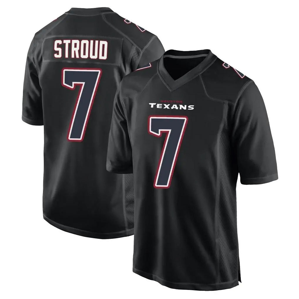 H.Texans #7 CJ Stroud Player Black Fashion Home Game ROCER Stitched Jerseys