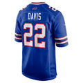 B.Bills #22 Ray Davis Player Royal Home Game ROCER Stitched Jerseys