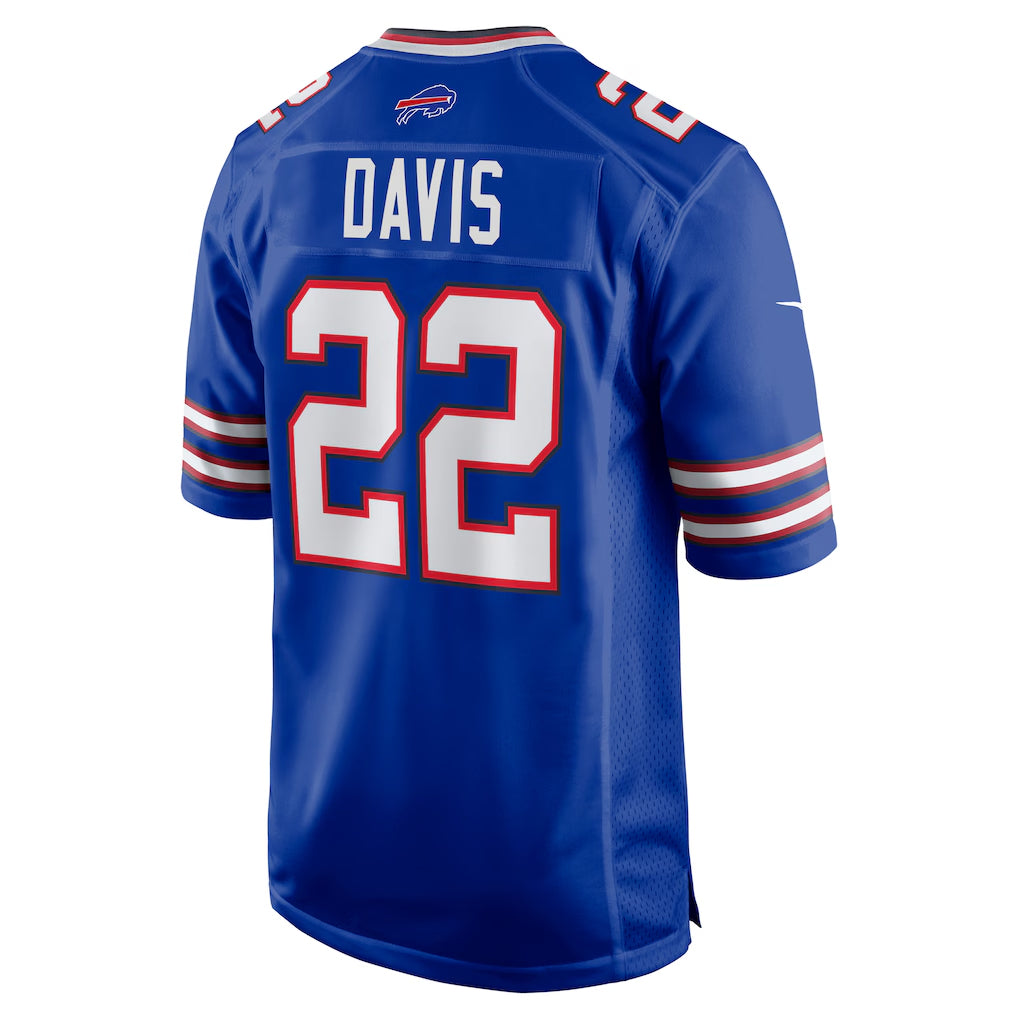 B.Bills #22 Ray Davis Player Royal Home Game ROCER Stitched Jerseys