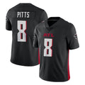 A.Falcons #8 Kyle Pitts Sr. Player Black Vapor Untouchable Limited Home Game ROCER Stitched Jerseys