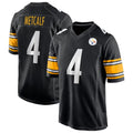 P.Steelers #4 DK Metcalf Player Black Home Game ROCER Stitched Jerseys
