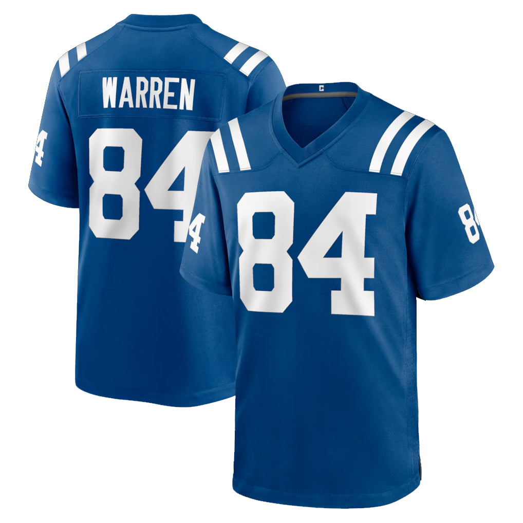 IN.Colts #84 Tyler Warren Player Royal Home Game ROCER Stitched Jerseys