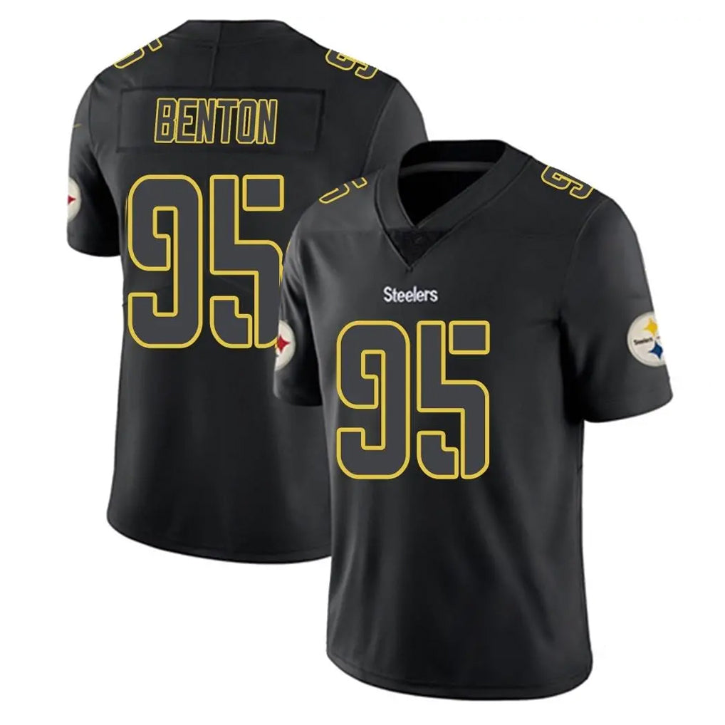 P.Steelers #95 Keeanu Benton Player Black Impact Limited Home Game ROCER Stitched Jerseys