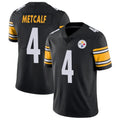 P.Steelers #4 DK Metcalf Player Black Limited Vapor Untouchable Home Game ROCER Stitched Jerseys