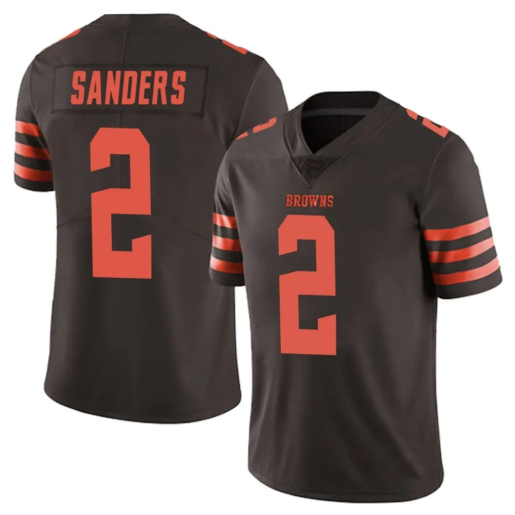 C.Browns #2 Shedeur Sanders Player Browns Color Rush Limited Home Game ROCER Stitched Jerseys