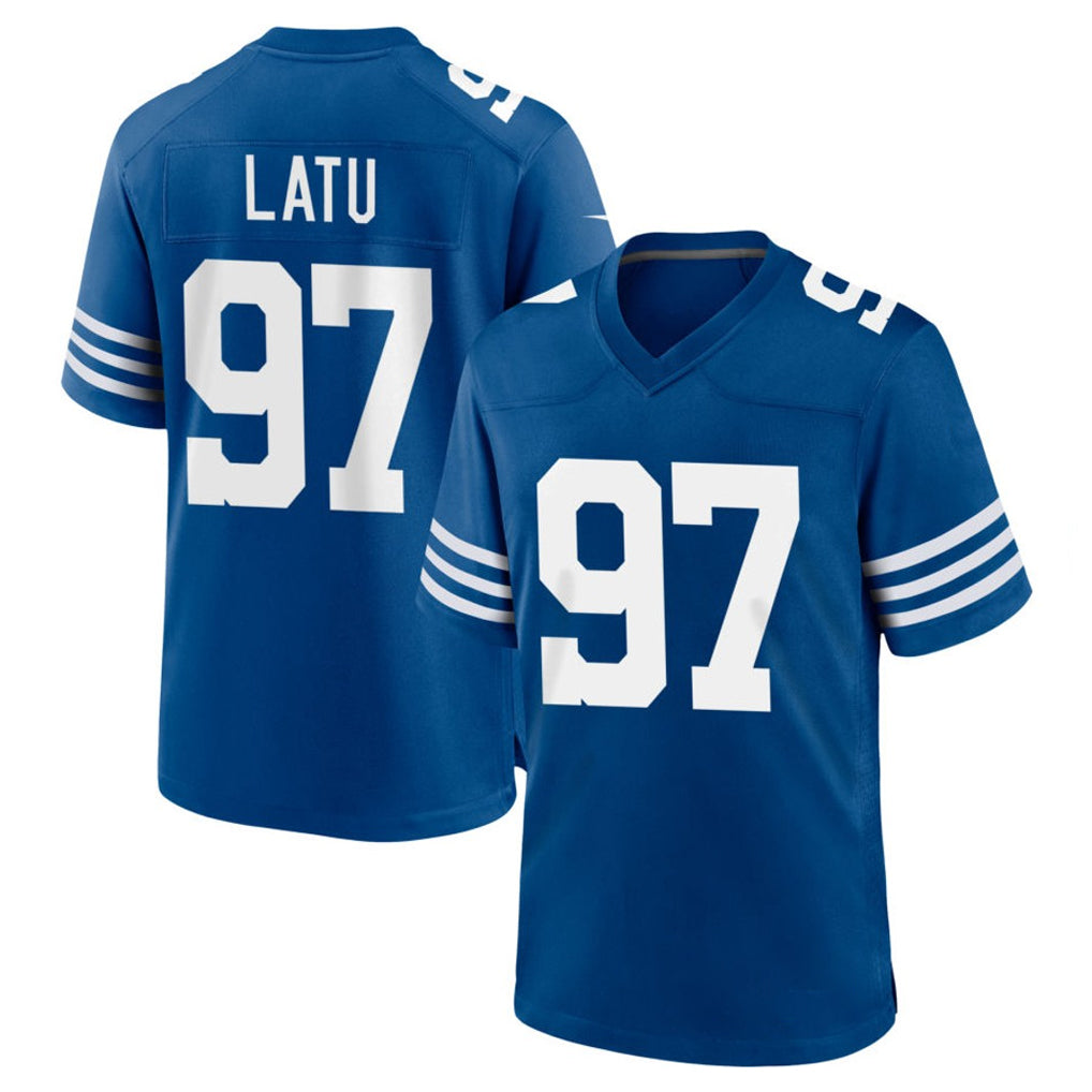 IN.Colts #97 Laiatu Latu Player Royal Limited Home Game ROCER Stitched Jerseys