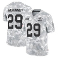 GB.Packers #29 Xavier McKinney Player Arctic Camo Salute To Service Limited ROCER Stitched Jerseys