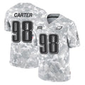 P.Eagles #98 Jalen Carter Player Arctic Camo Salute to Service Limited Game ROCER Stitched Jerseys