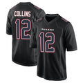 H.Texans #12 Nico Collins Player Black Fashion Home Game ROCER Stitched Jerseys