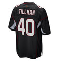 A.Cardinals #40 Pat Tillman Player Black Alternate Game ROCER Stitched Jerseys