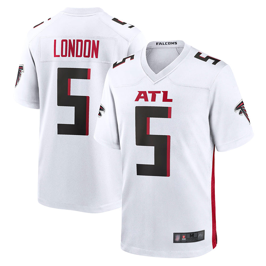 A.Falcons #5 Drake London Player White Game ROCER Stitched Jerseys
