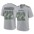 S.Seahawks #22 Rashid Shaheed Player Gray Atmosphere Fashion Home Game ROCER Stitched Jerseys