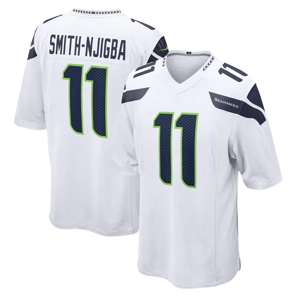 S.Seahawks #11 Jaxon Smith-Njigba Player White Home Game ROCER Stitched Jerseys
