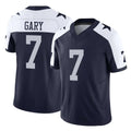 D.Cowboys #7 Rashan Gary Player Navy-White Limited Alternate Vapor F.U.S.E. Home Game ROCER Stitched Jerseys