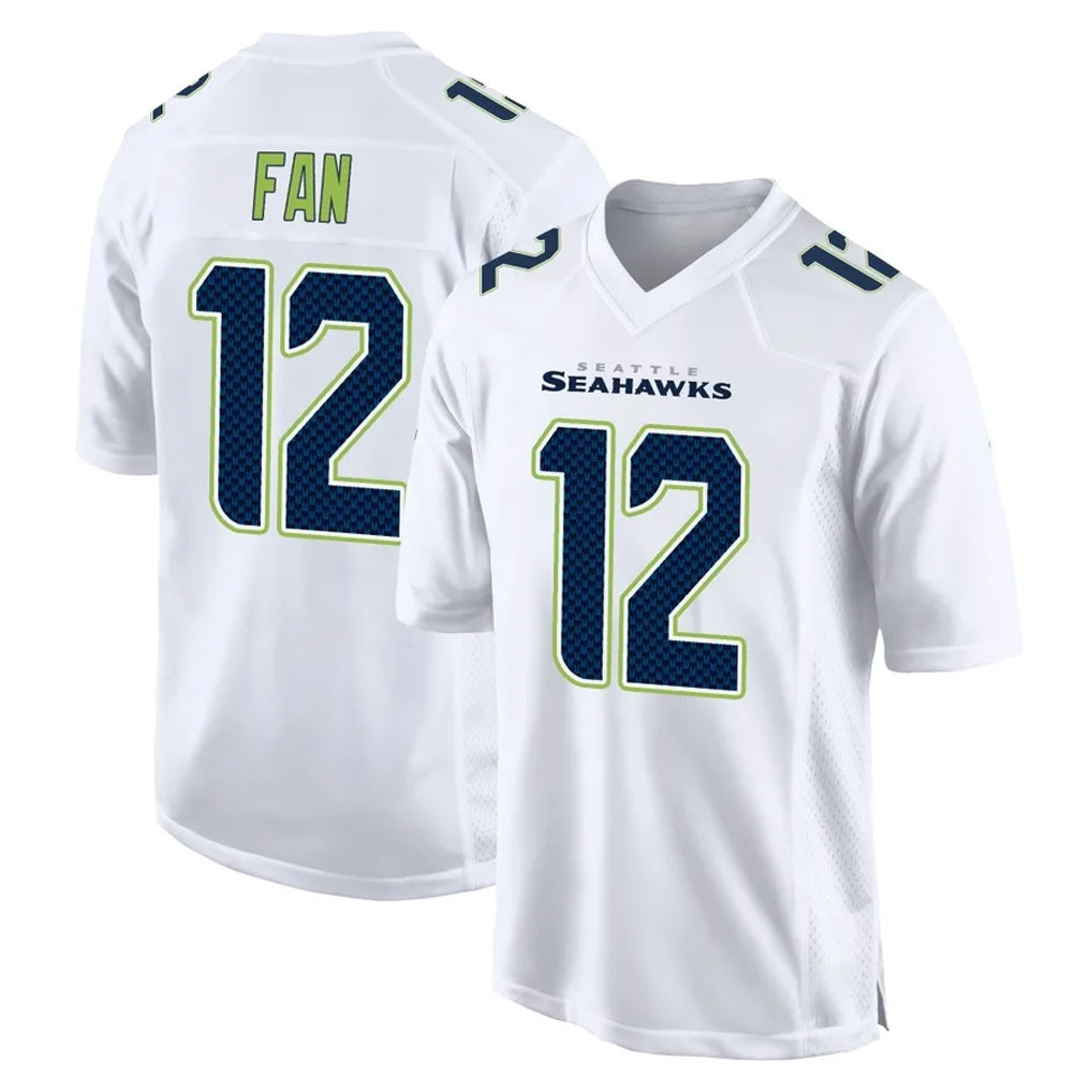 S.Seahawks #12 12th Fan Player White Tundra Fashion Home Game ROCER Stitched Jerseys
