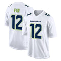 S.Seahawks #12 12th Fan Player White Tundra Fashion Home Game ROCER Stitched Jerseys