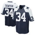 D.Cowboys #34 Jalen Thompson Player Navy-White Alternate Home Game ROCER Stitched Jerseys