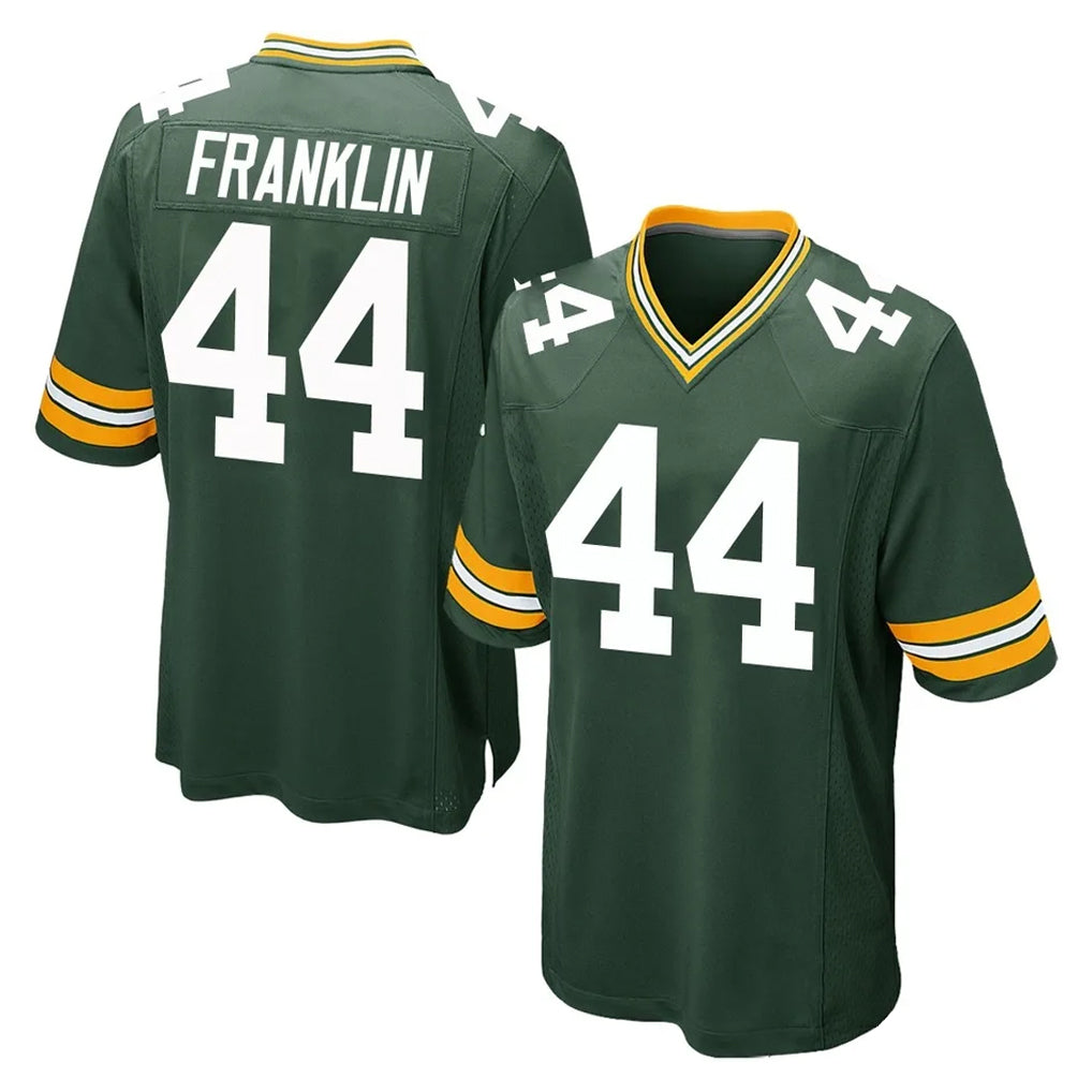 GB.Packers #44 Zaire Franklin Player Green Home Game ROCER Stitched Jerseys