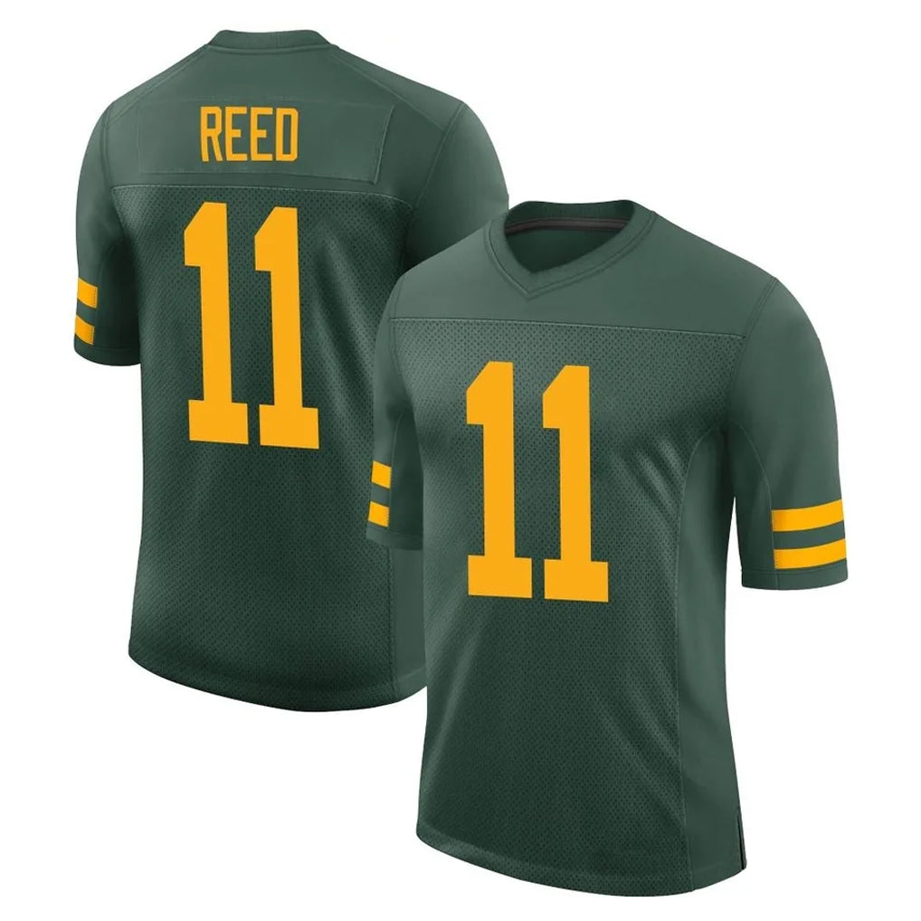 GB.Packers #11 Jayden Reed Player Green Alternate Vapor Home Game ROCER Stitched Jerseys