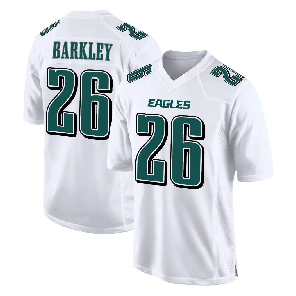 P.Eagles #26 Saquon Barkley Player White Tundra Fashion Home Game ROCER Stitched Jerseys