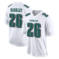 P.Eagles #26 Saquon Barkley Player White Tundra Fashion Home Game ROCER Stitched Jerseys
