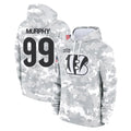 C.Bengals #99 Myles Murphy Player Arctic Camo Salute to Service Pullover Hoodie Limited ROCER Stitched Jerseys